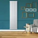 Трубчастий радіатор Betatherm вертикальний Blende 1 1400x394 (Білий RAL9016М, підк. №99) Фото - 2
